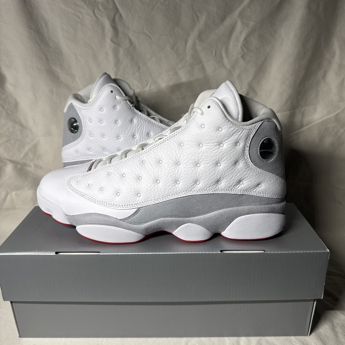 Size 13 - Air Jordan 13 Retro White Wolf Grey | eBay