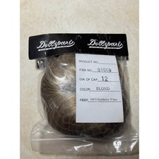 Dollsport Doll Wig Blond, 01009, 12"diameter Synthetic Fiber