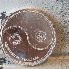 2022 Tokelau 1oz .99 Silver Equilibrium Coin &ndash; Queen Elizabeth II Cosmic Balance