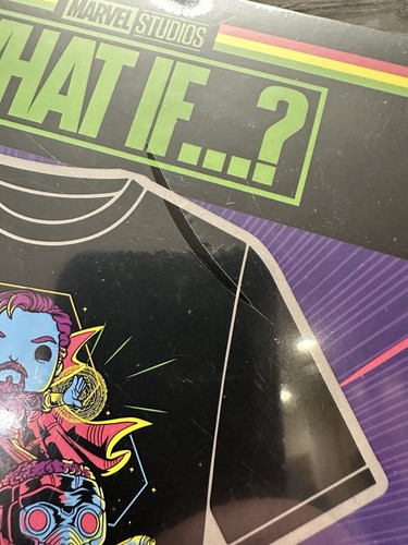 Funko Pop Marvel Dr Strange What If Blacklight T-Shirt 2XL Target Exclusive - Picture 4 of 7