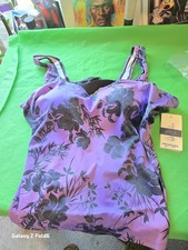 Women's Blue Swimsuit Bikini Large Top