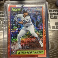 2025 Topps Series 1 Chrome Silver Pack Mojo Justyn Henry Malloy RC #T90C-53