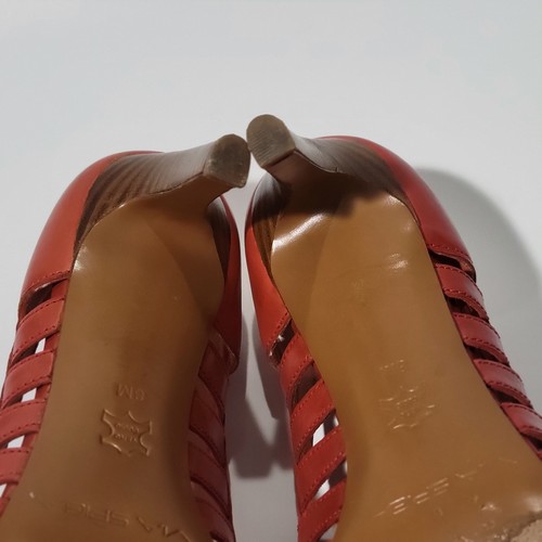 Via Spiga Womens Pump Pointy Toe Orange 8M - Picture 9 of 11