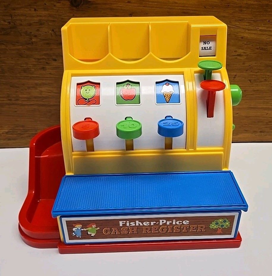 как выглядит Fisher Price Mattel 2015 Cash Register Works Toy Pretend Play фото