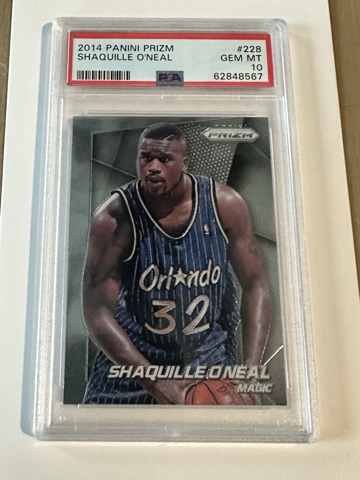 2014 Panini Prizm Shaquille O’Neal PSA 10 Magic