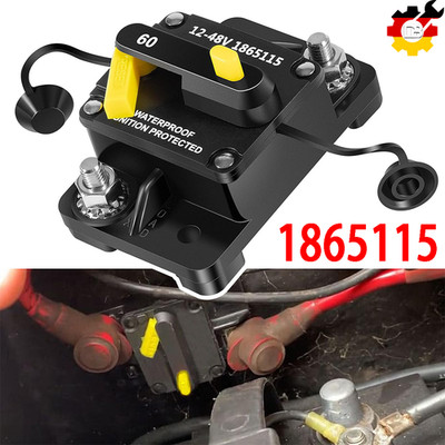 MKR-27 60 AMP Circuit Breaker 1865115 with 1/4'' Studs & Protective Insulator