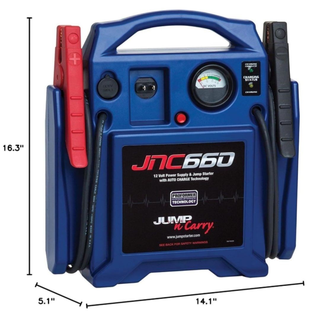 Clore Automotive Jump-N-Carry JNC660 1700 Peak Amp 12 Volt Jump Starter , Blue