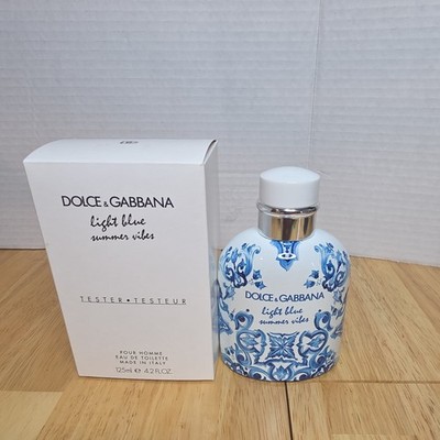 Light Blue Summer Vibes by Dolce & Gabbana 4.2 oz EDT for Men Tester  #C3B