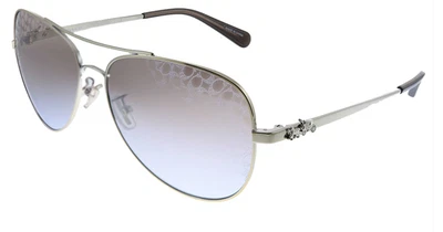 Coach Paisley Aviator Sunglasses (S5024) Light silver Accessories | Coach Paisley Aviator Sunglasses S524 Light  main image 3