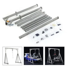 JDModel 1/10 Scale Metal Gantry Crane Mini Mobile Gantry Lift Crane for RC Truck