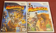 Madagascar 3 & Madagascar Kartz (Nintendo Wii, 2 Gane Lot) Complete FREE SHIP