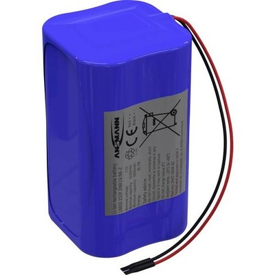Ansmann 2447-3049-50 Battery Pack 4x 18650 2S2P with Li-Ion Cable 7.2V 5100m