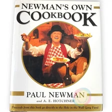Newman's Own Cookbook 1998 1st Edition HC DJ Paul Newman Celebrity Recipes