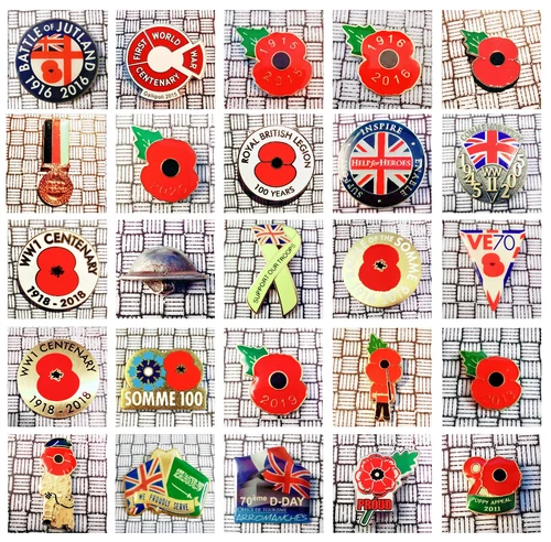 We Will Remember Them Mostly Official Remembrance Military Pin Badges