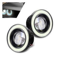 Fog Lights Led 3 Inch Angel Eye Halo Led Fog Light With Cob Chip 2 Pcs Black Fog Lights Led 3 Inch Angel Eye Halo Led Fog Light With Cob Chip 2 Pcs Black