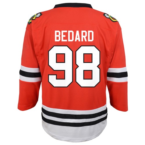 Maglia Neonato Connor Bedard Rossa Chicago Blackhawks Home Replica Giocatore - Foto 3 di 3