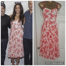 New Club Monaco Sinthea Floral dress aize  aso Meghan Markle Uk 6/8 Usa 2 Rare