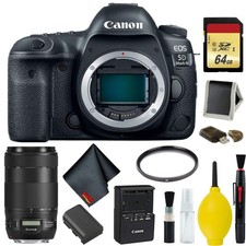 Canon EOS 5D Mark IV DSLR Camera Body Only Memory Kit (International Model)