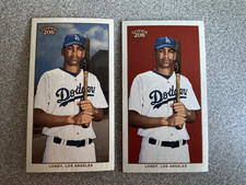 2 Card Lot 2002 Topps 206 Mini James Loney Rookie Sky & Red Background #422
