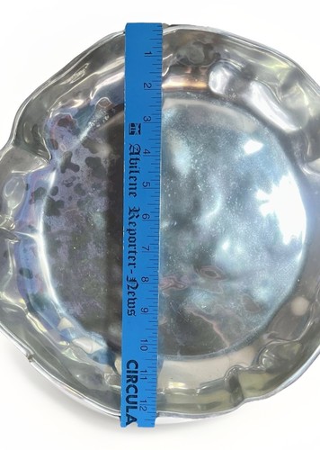 Beatriz Ball Silver SOHO Marius Chip & Dip Bowl/ Serving Platter Set w/ Bag - Picture 8 of 14