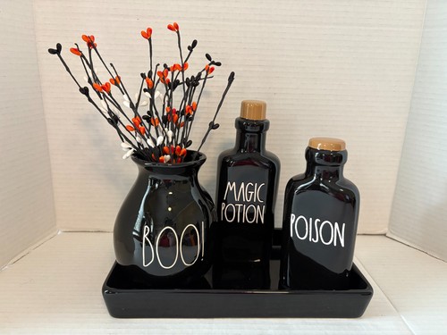 Halloween Rae Dunn Tray Set Vase Potion & Magic Potion