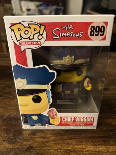 Funko Pop! Vinyl: The Simpsons - Chief Wiggum #899 (back Box Warping See All Pic