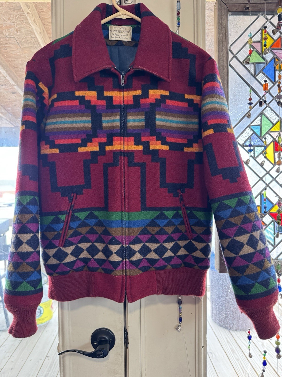 Vintage Pendleton Jacket Small Red High Grade Wes… - image 1