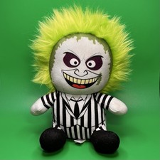 Toy Factory BEETLEJUICE Stuffed Plush 9" Green Hair Black  White Striped Suit