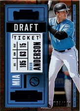 2020 Panini Contenders Draft Ticket Blue #92 Brian Anderson /149 - BB