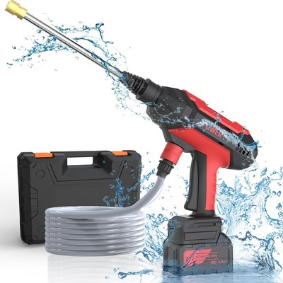 #ad #ad Portable Cordless High Pressure Washer Cleaner Tool Battery Rechargeable 21V 4AH $39.98
