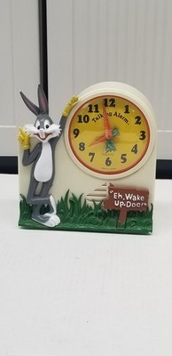VTG 1974 Janex Bugs Bunny Talking Alarm Clock Eh, Wake Up Doc! Works Great A1