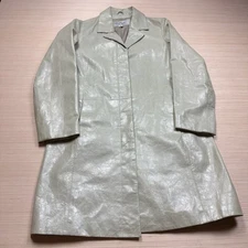 Vintage Y2K Wilsons Maxima Leather Jacket Ivory White Women’s Medium Cyberpunk