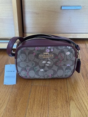 Coach Mini Jamie Camera Bag in Signature Canvas with Floral Prints (New)