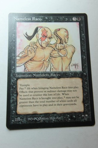 MTG Nameless Race x1 - -The Dark - Lightly Played