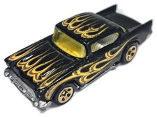 '57 CHEVY, Hot Wheels 2018, Die cast FYC41, Black, 1:64, diecast model