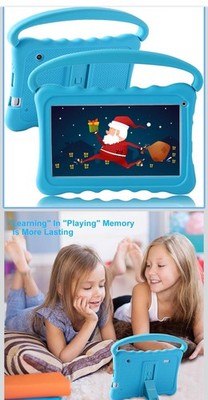 Ujoyfeel Kids Tablets7 inch Toddler Tablet Edition with WiFi Cam Blue New