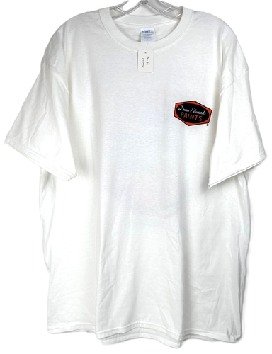 Dunn-Edwards Paints 1940 Ford Woody Wagon weißes T-Shirt Tee Größe XL neu mit Etikett - Bild 3 von 4