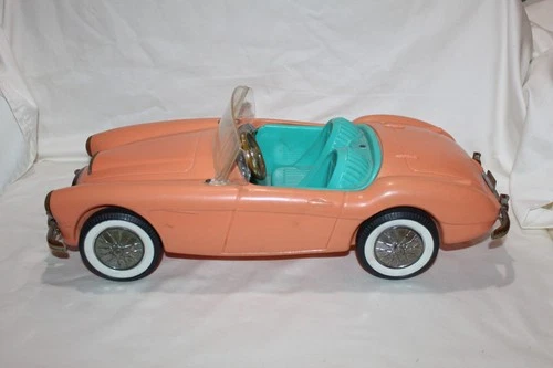Vintage 1962 Barbie Irwin Austin Healy Convertible Barbie Car Mattel Windshield