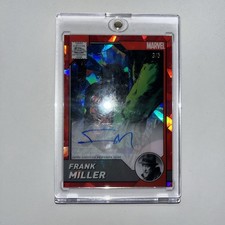 2025 Topps Chrome Marvel Sapphire Frank Miller Comic Artist Auto Red 3/5