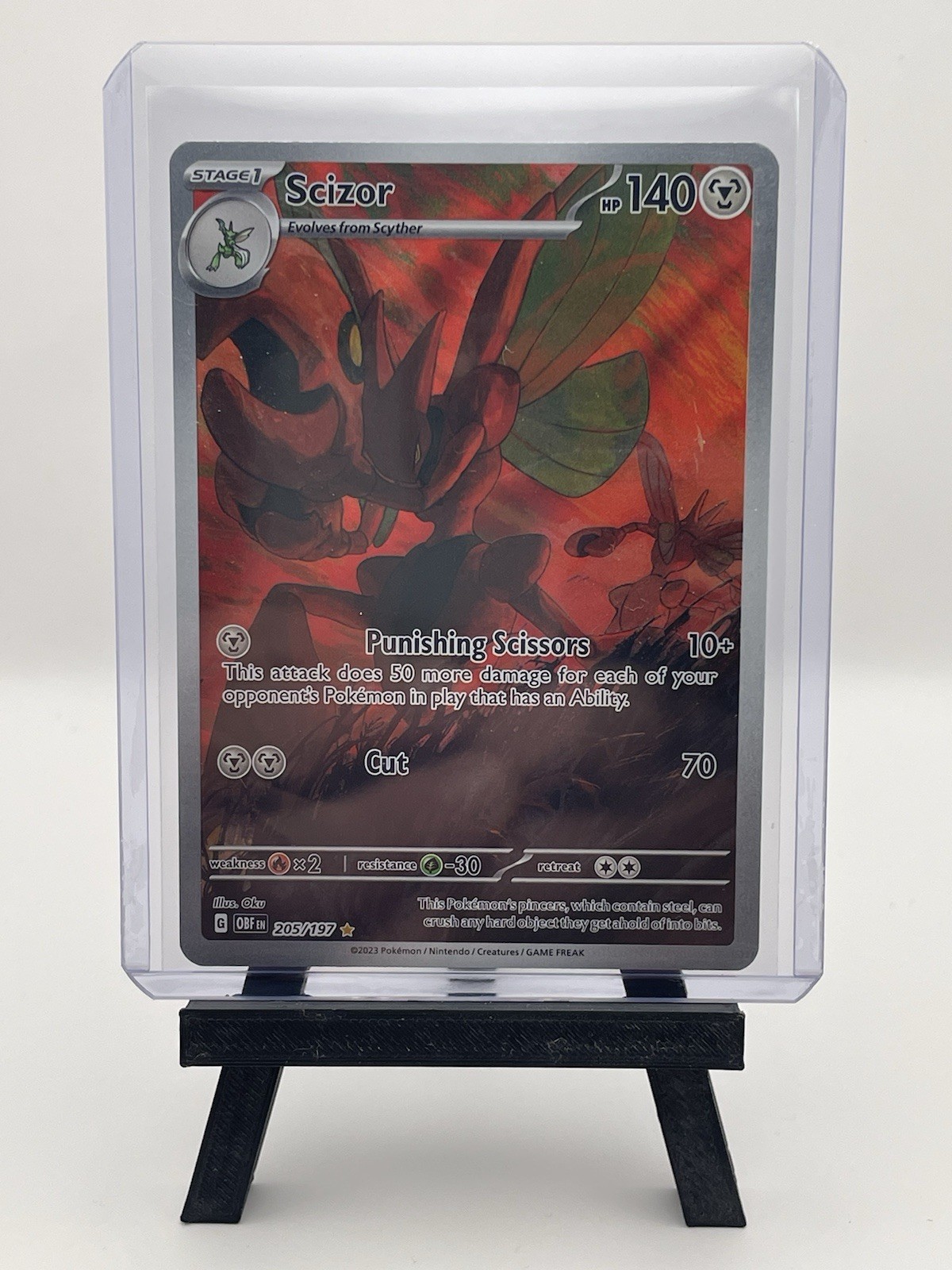 Scizor - 205/197 - SV03: Obsidian Flames (OBF) Near Mint Pokemon Card