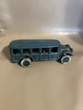 Vintage 1920s A.C. Williams Cast Iron Tour Bus (G24)