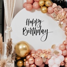 Happy Birthday Sign for Backdrop, Disposable Party Decoration, Easy Stick Pe...