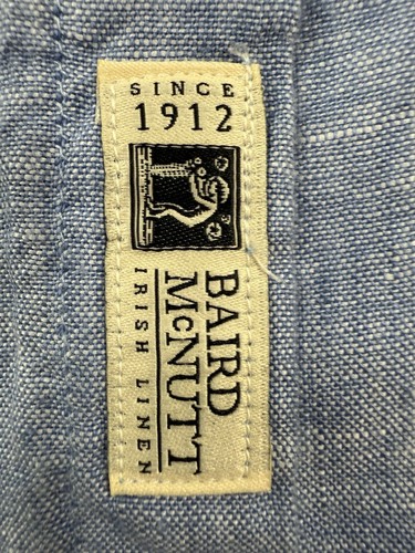 J Crew Mens Baird McNutt Irish Linen Shirt Size 3XL Long Sleeve Button Down - Picture 6 of 11