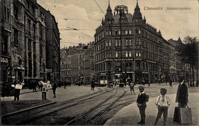 Postcard Chemnitz in Saxony, Johannisplatz - 4672290