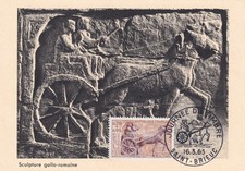 France Carte Maximum   Journée du Timbre  St Brieuc  /  Mars . 1963