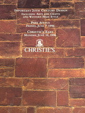 Christies' Important 20th Century Design incl Arts Crafts 1996