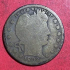 1892O US Barber SILVER Quarter "New Orleans" Mint! Good! Lower Mintage! Coin!