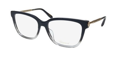 NEW CHOPARD VCH333S EYEGLASSES 55-16-140 ITALY PLASTIC SQUARE BLACK WOMENS 0FUS