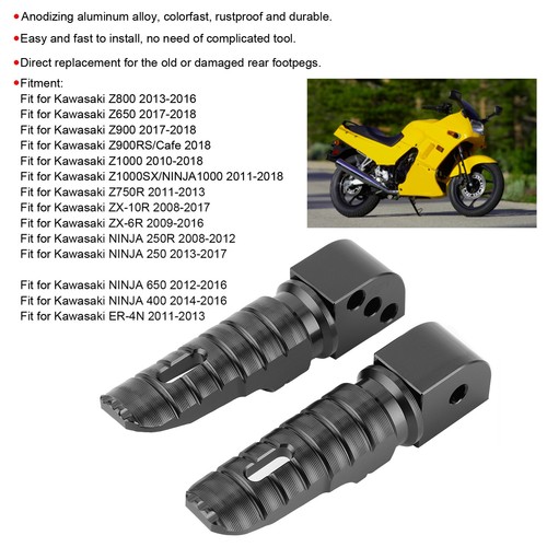 ˜Pair Of Rear Foot Pegs Aluminum Alloy Modified Pedals Fit For - Picture 4 of 14