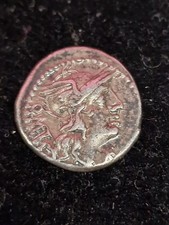 COLLEZIONE MONETE ROMANE REPUBBLICANE ANTICHE RARE - DENARIO DI GENS CAECILIA